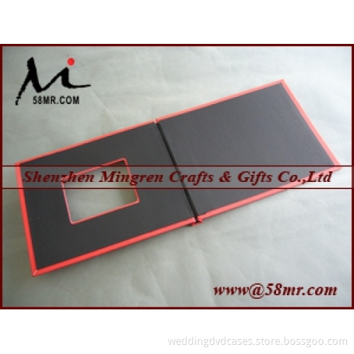 Linen Fabric Cloth File Book Folder Clip Holder